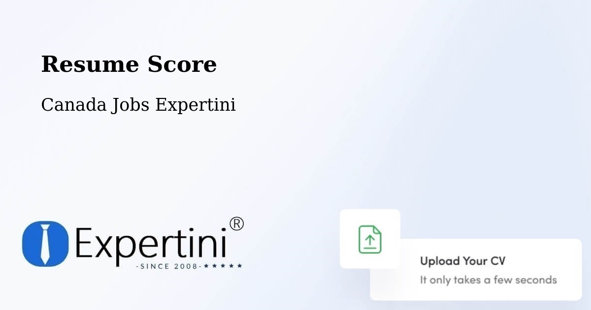 Resume Score & Job Description Match Tool – Clearwater - Canada Jobs Expertini